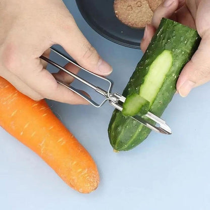 2Pcs Stainless Steel Rotary Peeler Multi-function Peeling Knife,potato Carrot Hand Peeler Food Fruit Vegetable Cutter Kitchen Tools,Home Outdoor Peelers Kitchen Utensils and Gadgets
