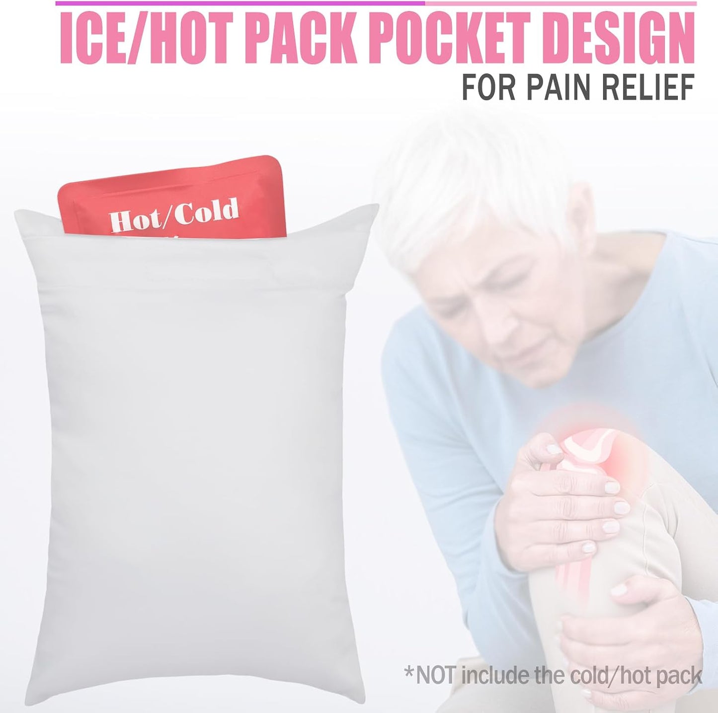 Comfortable Padding Knee Pillow for Side Sleepers Leg Support Pillows Hip Replacement Back Pain Relief Pressure off After Surgery between Thighs Joints Side Sleeping Men Women, Painting Flower