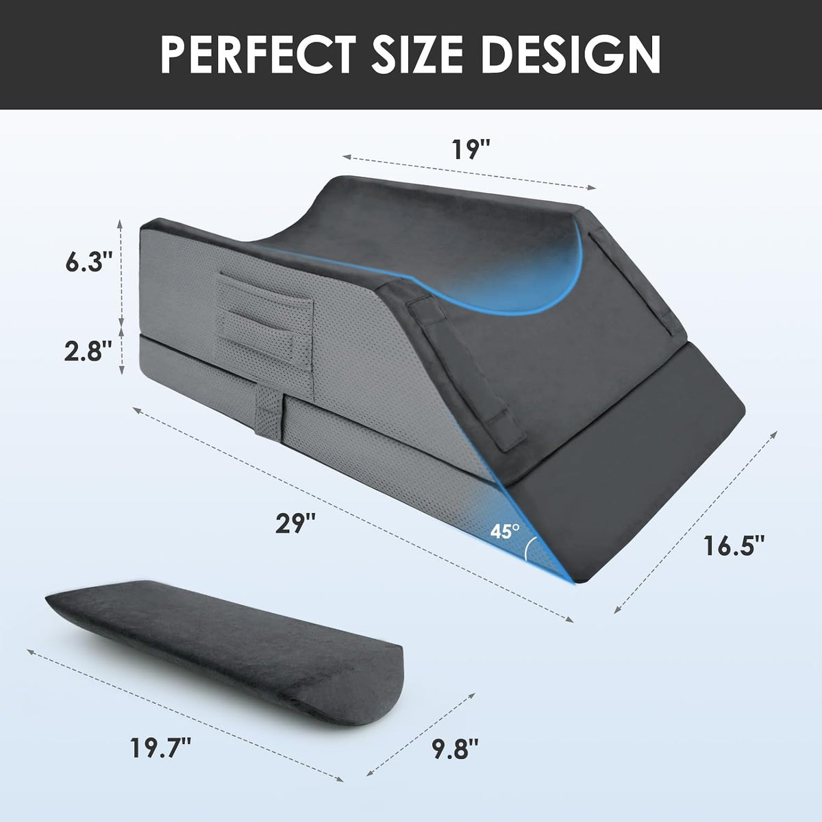 Kehangte Leg Elevation Pillows for After Surgery,Wedge Pillow,Knee Pillows
