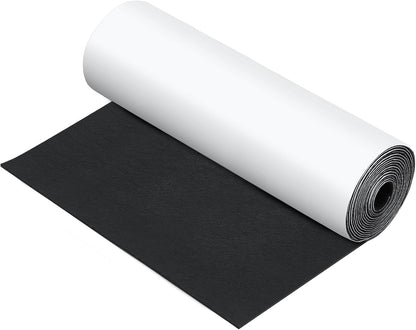 Fullhawl Large Felt Furniture Pads 8 x 60 Inch Non Slip Self Adhesive Heavy Duty Cuttable Strip Roll Felt Sheet Tape for Protecting Hardwood Floors Chair Wall, White