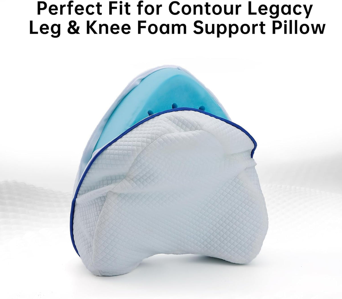 Zippered Pillow Cover Compatible with Contour Legacy Knee Pillow