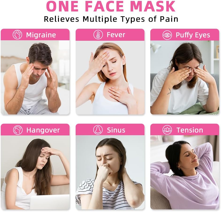 Migraine Relief Cap, Soothing Headache Ice Face Mask Products