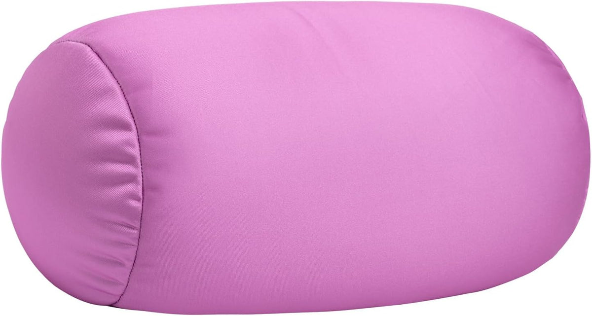 Squishy Microbead Neck Pillow, 7Inch x 12Inch Soft Travel Body Bed Pillow Bean Pillow for Kids Adult Chair Sleeping Car Seat, Fun Dormroom (Sky Blue)