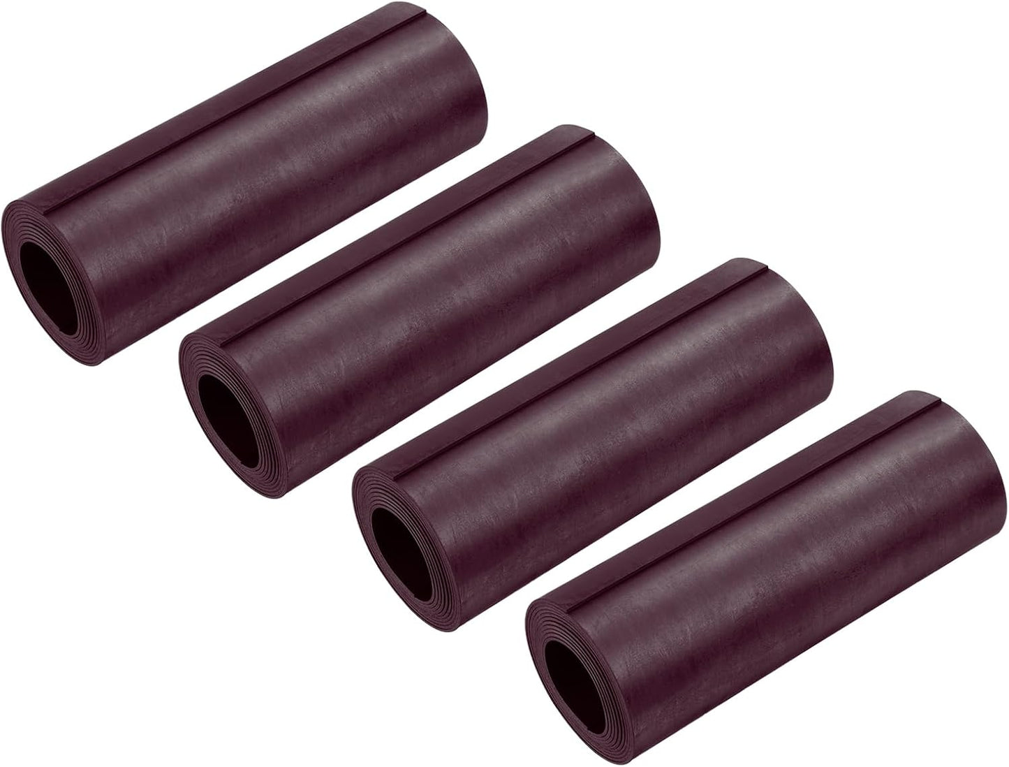 PATIKIL 40" x 4" Magnetic Fireplace Draft Stopper, 4 Pcs Fireplace Vent Cover Indoor Chimney Draft Blocker to Block Cold Air Prevent Heat Loss, Black Brown