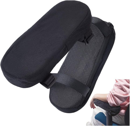 NBEADS 2Pcs Comfortable Arm Rest Cover, Removable Office Chair Armrest Pads Polyester Car Armrest Cushion Polyester Arm Rest for Desk Chair and Gaming Chair Armrest Pads, 9.3x3x1.2inch