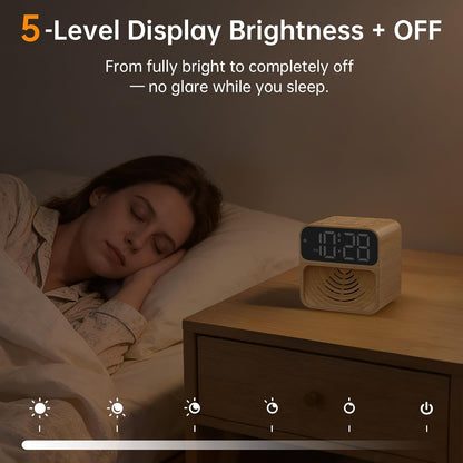 AuroraCalm Extra Loud Alarm Clock for Heavy Sleepers with 115dB Alarm