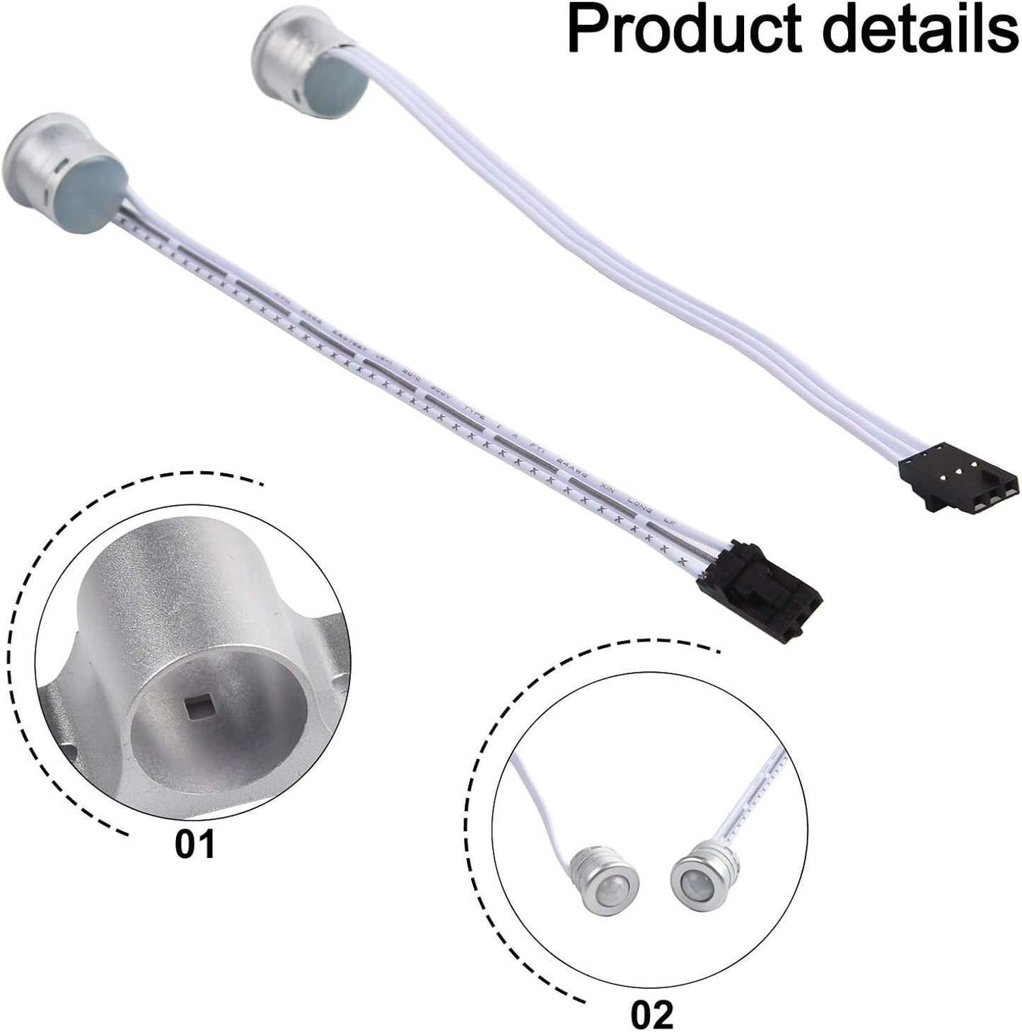 Automatic Stairway Light Controller 32 Steps with Dual PIR Motion Sensor - Dimmable LED Strip Driver DC12V/24V Adjustable Timer for Home Hallway Ladder Lighting Kit(2pcs sensor)