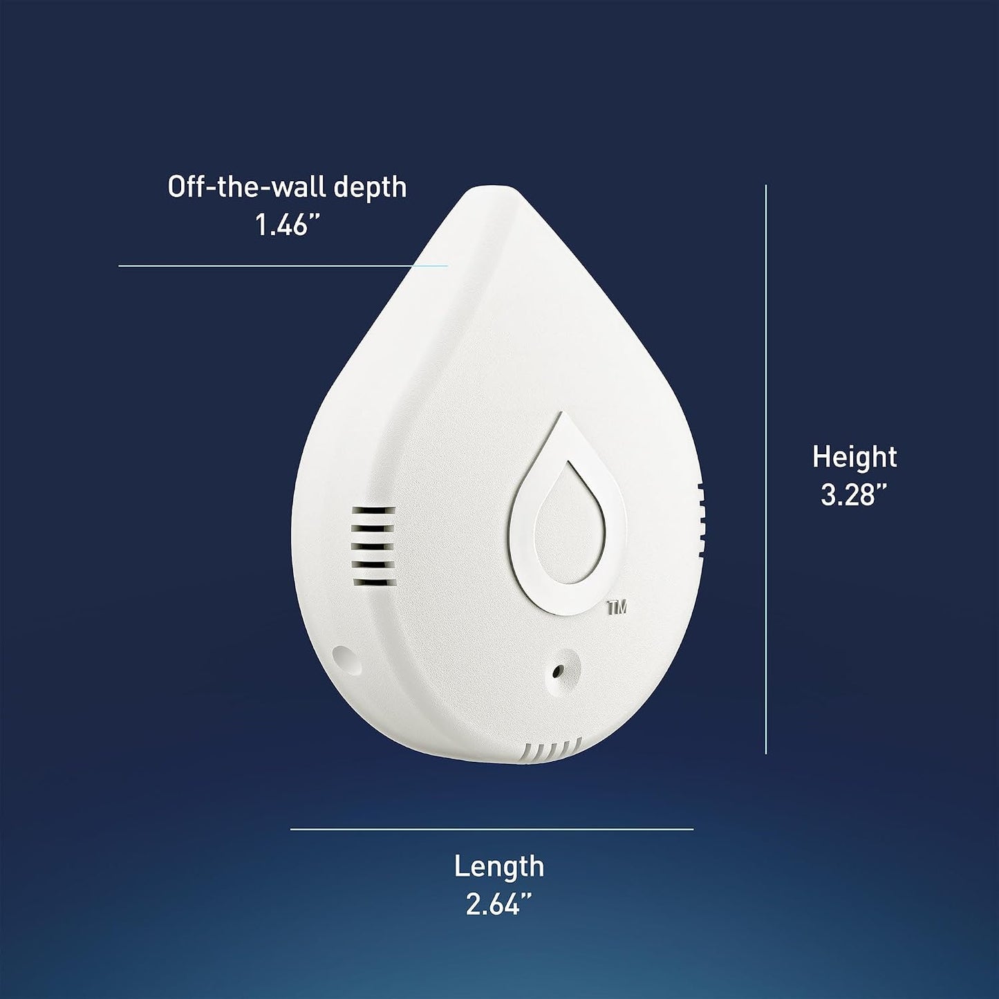 Moen 920-005 Flo Smart Water Leak Detector, White, 3-Pack