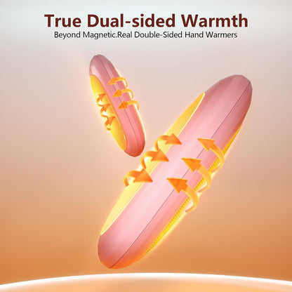 3-in-1 Electric Hand Warmers Rechargeable 2 Pack,14000mAh Portable Dual-Sided Handwarmer with Charging Case, 3 Levels Fast Heating Pocket Warmers,Gifts for Men,Women,Raynauds,Hunting Gear