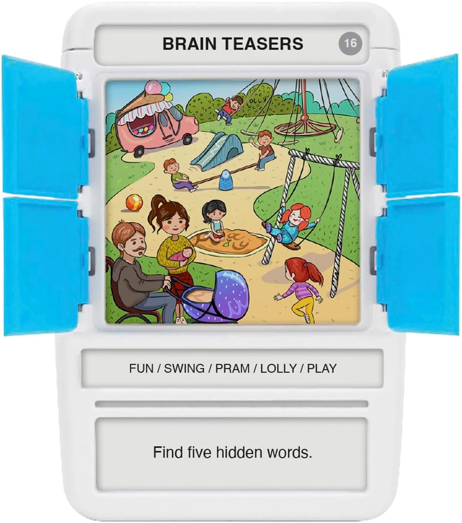 Logos Travel Game - Guess 100 Logos | Flash Cards with Slide Reveal Case | Card Game, Gift, Stocking Stuffer | Hours of Fun for Kids and Adults | Ages 6+