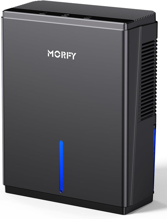 MORFY Dehumidifier, Small Dehumidifier for Bedroom Bathroom RV with Auto Shut Off, Compact Quiet Dehumidifiers for Room Home Closet Laundry Room