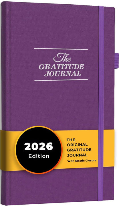 The Gratitude Journal 2026: Daily Gratitude Practice to Inspire Thankfulness, Mindfulness, Positivity, Happiness, Upgraded with Pen Holder, Inner Pocket & Elastic Closure Band (Beige)
