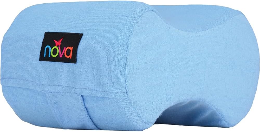 NOVA Leg Spacer Knee Pillow – Orthopedic Foam Knee Support Cushion for Side Sleepers, Pressure Relief for Hips, Legs & Lower Back, Standard Size, Soft Terry Cloth Removable Washable Cover