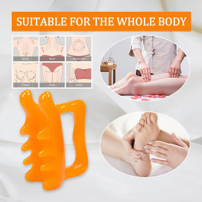 KOOBOOK Fascia Cellulite Massager Resin Massage Tool for Neck Shoulder Leg