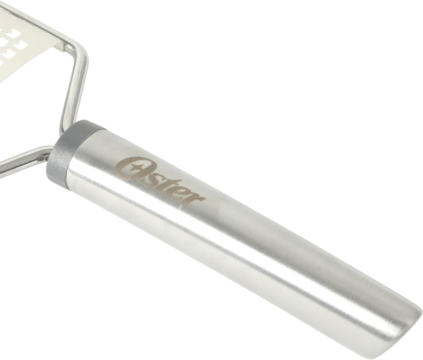 Oster Chadswyck 8” Can Opener, Stainless Steel Manual Can Opener with Soft Grip Handles, Smooth Edge Cutting, Dishwasher Safe
