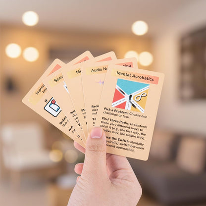 24 Double-Sided ADHD Therapy Tools & Coping Skills Cards for Adults & Teens – Executive Function, Anxiety Relief & ADHD Organization – Portable Flashcards with Digital App Suggestions