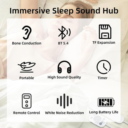 Under Pillow Bone Conduction Speaker, Portable White Noise Machine