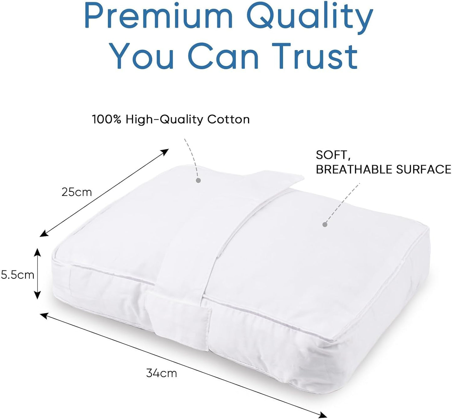 Knee Pillow with Adjustable Securing Strap for Side Sleepers | Fully Supports Knees & Thighs, Leg Support with Soft Strap, Aligns Spine, For Side Sleeping Between Legs, Orthopedic Relief