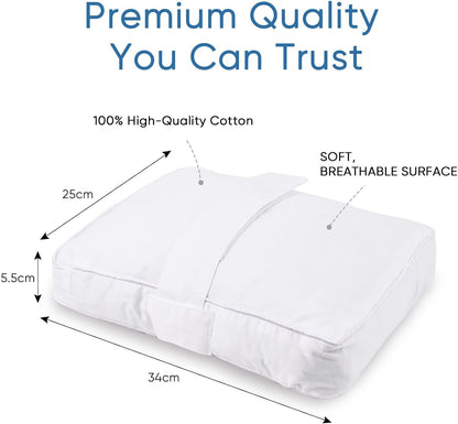 Knee Pillow with Adjustable Securing Strap for Side Sleepers | Fully Supports Knees & Thighs, Leg Support with Soft Strap, Aligns Spine, For Side Sleeping Between Legs, Orthopedic Relief