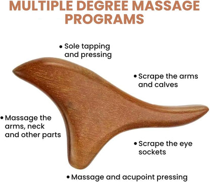 2pcs Wood Massage Roller,Manual Wooden Fascia Massage Tool