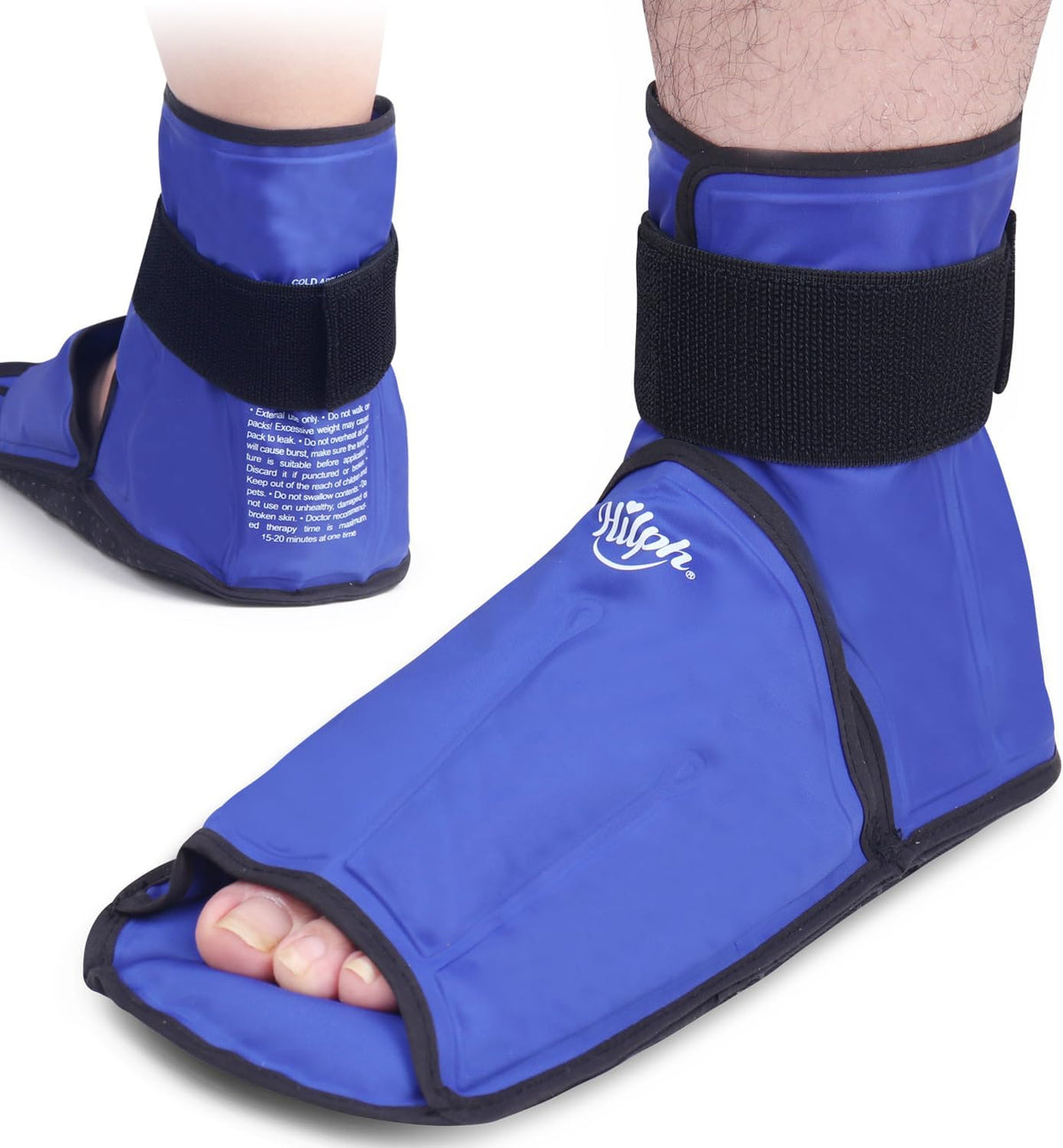Hilph Foot Ankle Ice Pack Wrap for Injuries, Ice Boot for Surgery Recovery