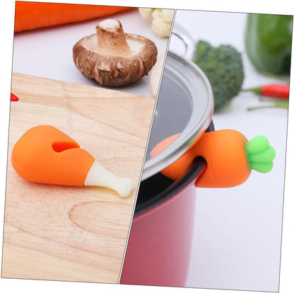 Zerodeko Silicone Lid Spill Stoppers 6pcs Adjustable Boil Lifters for Pots Heat Resistant Kitchen Accessory for Cooking and Preventing Overflows