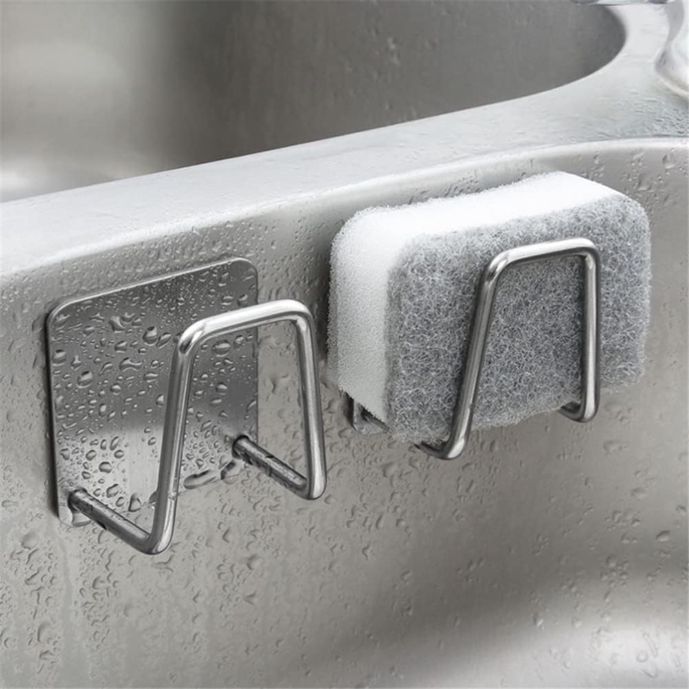 Pot Lid Holder, 2 Pairs of Wall Mount Pot Lid Organizer,304 Stainless Steel Self Adhesive Cabinet Door Pot Lid Holder Rack for Kitchen Wall Mount,Freely Adjustable Length