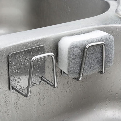 Pot Lid Holder, 2 Pairs of Wall Mount Pot Lid Organizer,304 Stainless Steel Self Adhesive Cabinet Door Pot Lid Holder Rack for Kitchen Wall Mount,Freely Adjustable Length
