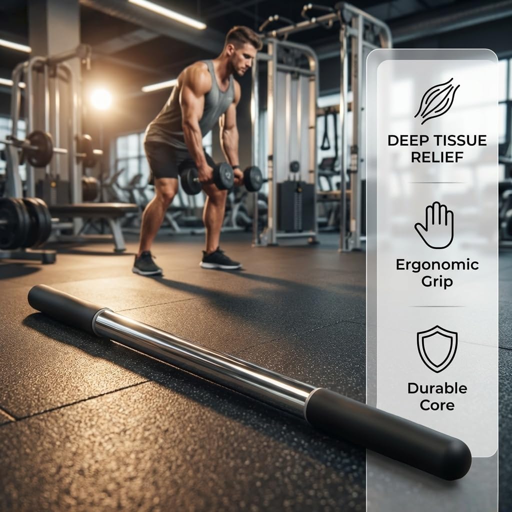 17.5”Muscle Roller Massage Roller Stick for Myofascial Release