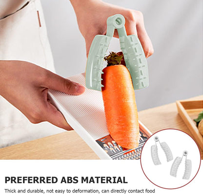 2Pcs Finger Guard Mandolin Guard Vegetables Fruit Slicer Grater Protector Kitchen Tools for Grabbing Garlic, Carrot, Potato, Cucumber