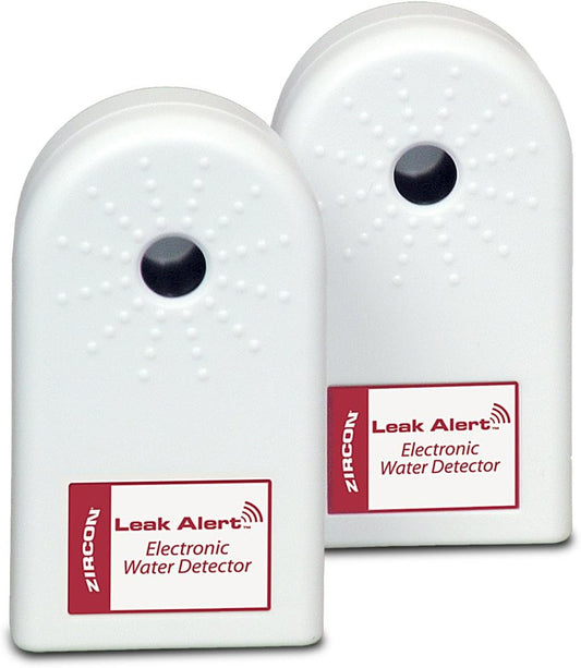 Zircon Leak Alert Electronic Water Detectors Bonus Pack, Batteries Not Included, 2-Pack