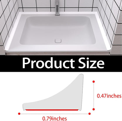 Raycity Silicone Shower Threshold Water Dam Barrier, 39 Inch, Clear | Self-Adhesive Glass Shower Door Bootom Seal Strip, Shower Water Guard Blocker for Walk in Bathroom, Kitchen