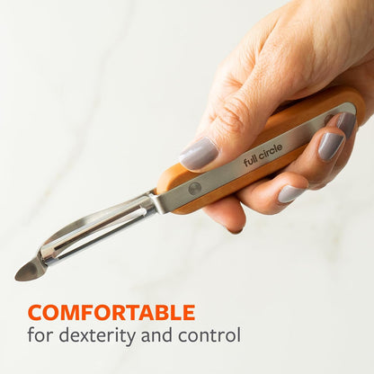 Full Circle Produce Peeler, Sharp, Precise