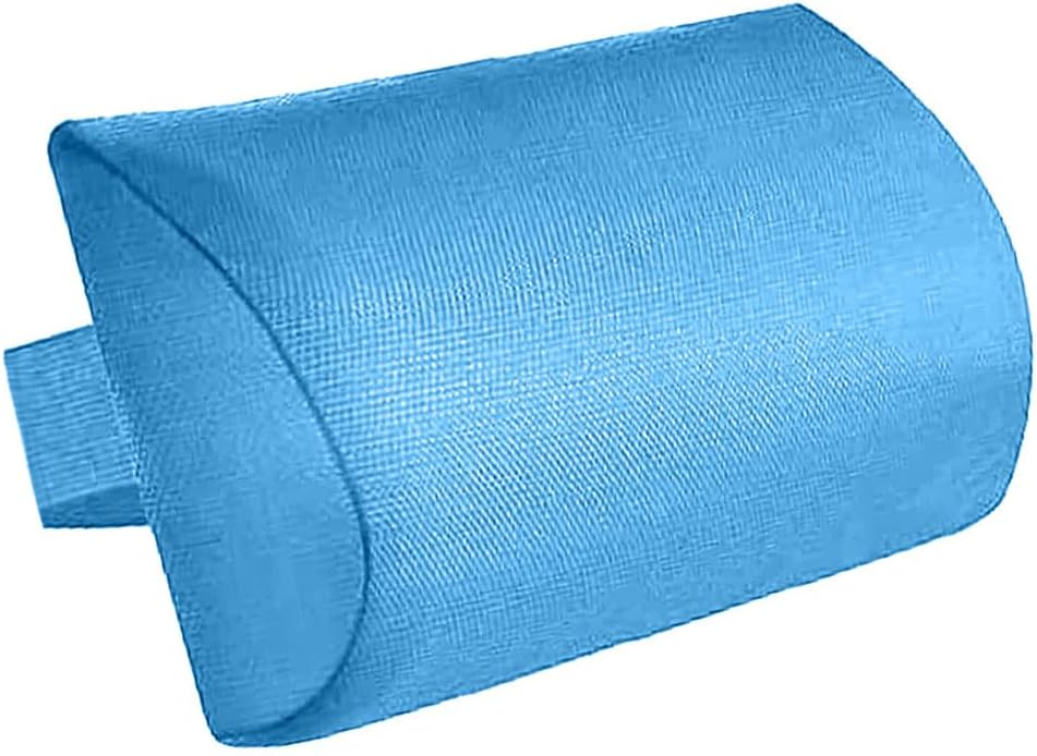 Chaise Lounge Neck Support Pillow with Adjustable Strap,Ergonomic Headrest Pillow Portable Bolster Cushion for Patio Backyard Beach Pool Garden Recliner (Orange)