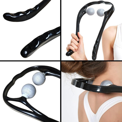 Neck Massager for Pain Relief Deep Tissue Self Trigger Point Shiatsu Shoulder & Back Massager for Neck, Shoulders, Legs, Home/Office Use