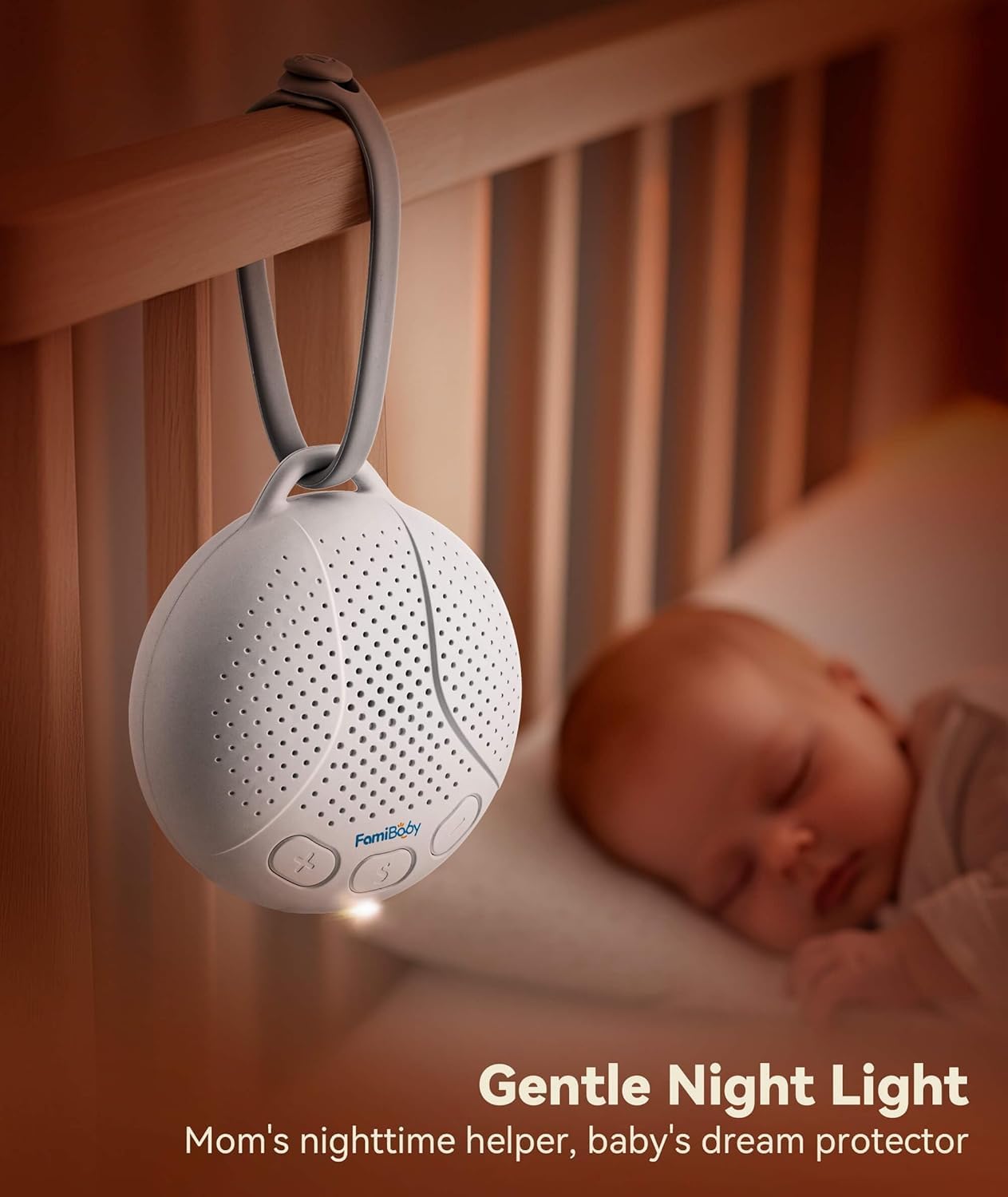 Sound Machine for Babies and Kids - Baby Sleep Soother, Pink | Portable White Noise Machine with Night Light for Nursery | 16 Soothing Sounds | Shush | Travel | Registry Gift | Baby Shower