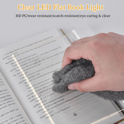 Book Light for Reading in Bed at Night Flat Reading Lights, Pink