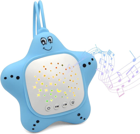 Portable White Noise Sleep Baby Soother Sound Machine with Projector Light