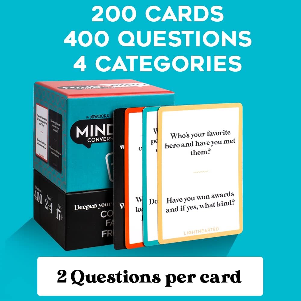 400 Questions for Couples, Family, Friends - Romantic Card Game Gift Sets | Love Game, Date Night, Relationship Gifts