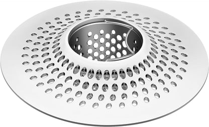 LEKEYE Drain Hair Catcher/Bathtub Shower Drain Hair Trap/Strainer Stainless Steel Drain Protector(Patented Product) | Stainless Steel