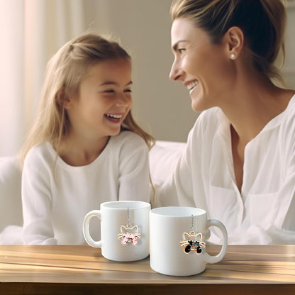 Tea Steeper for Loose Tea 2pcs NSTaygate Tea Infuser with Charm Handmade Cute Butterfly BFF Pendant, Tea Strainers for Loose Tea 304 Stainless Steel Tea Ball for Brew Tea