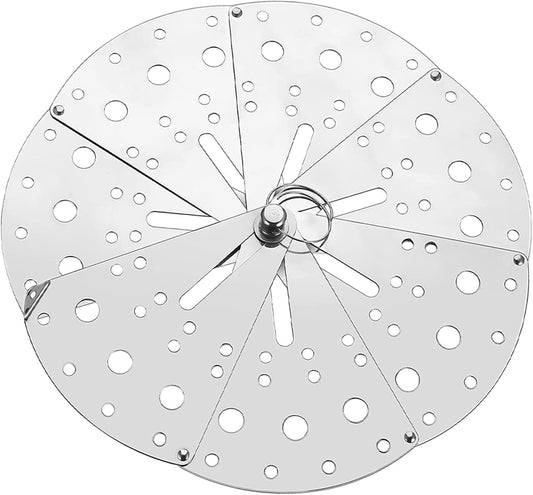 VOSAREA Adjustable Stainless Steel Anti-spill Lid Household Kitchen Spill Stopper Cover Overflow Pot Protector Suitable for Cooking and Boiling