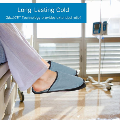 NatraCure Cooling Gel Slippers - May Help Reduce Neuropathy Pain, Nail-loss, Foot Pain, Toe Pain, Numbness, Tingling, Pins-and-Needles, or Burning in Toes as Chemo Treatment Side Effects