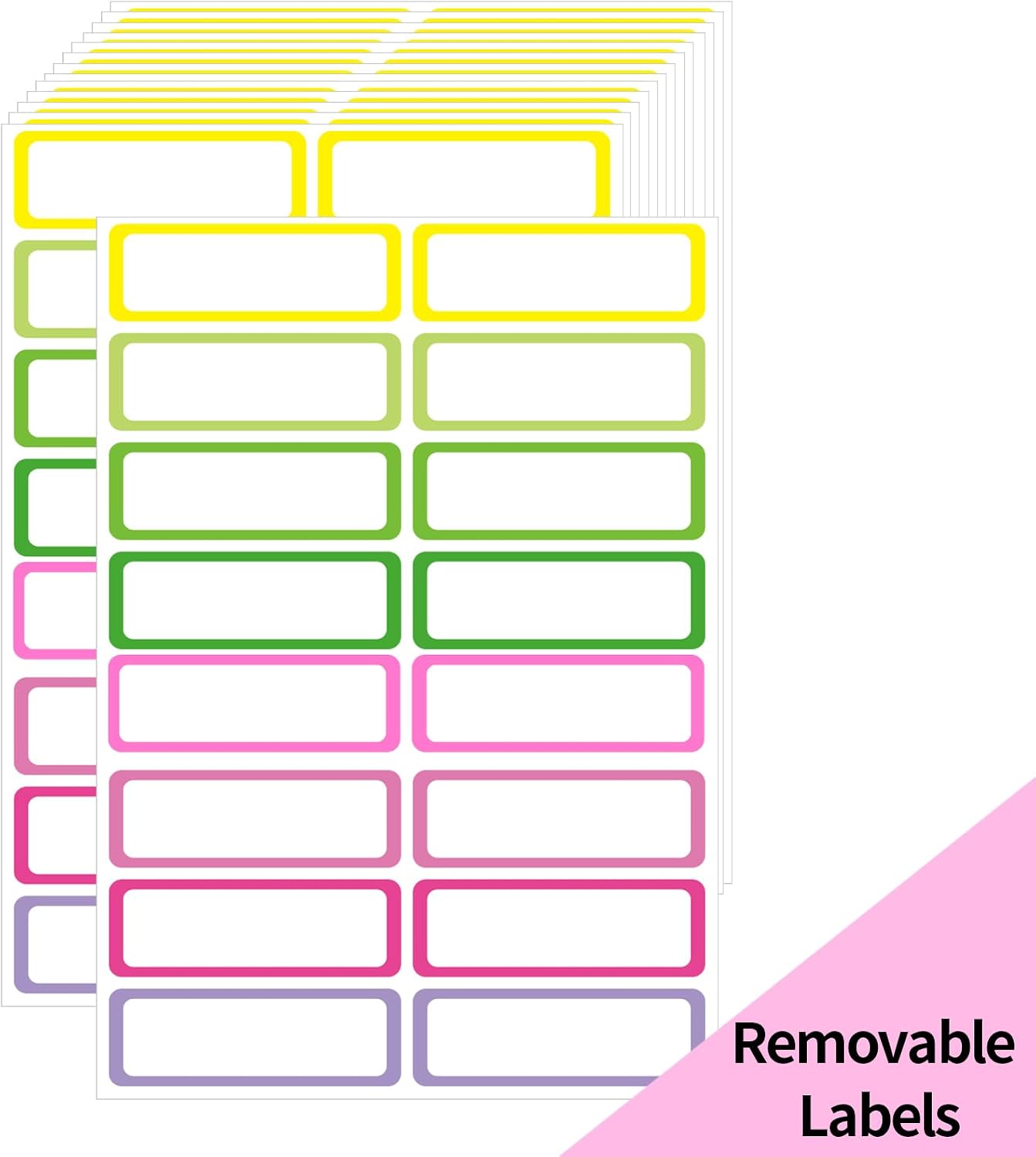 Removable Freezer Labels Stickers, 1 x 3 Inch Blank Removable Freezer Labels Food Storage Stickers, Date Label Waterproof Oil Resistant Easy Clean No Residue- 250 Sheets