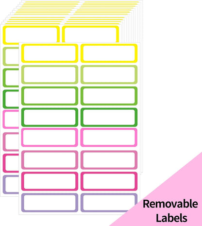 Removable Freezer Labels Stickers, 1 x 3 Inch Blank Removable Freezer Labels Food Storage Stickers, Date Label Waterproof Oil Resistant Easy Clean No Residue- 250 Sheets