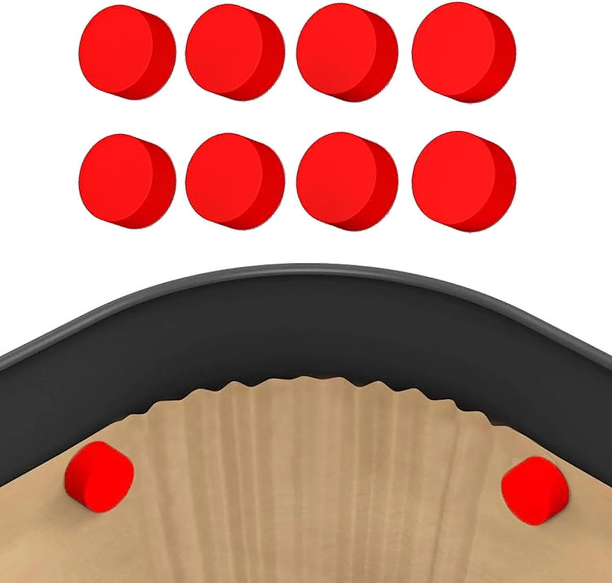 8 Pack Red Silicone Coated Air Fryer Magnets, Small Air Fryer Accessories