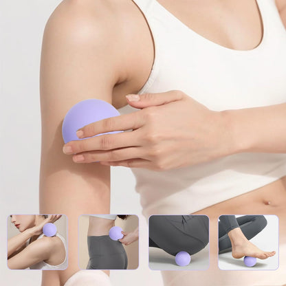 Silicone Lacrosse Balls for Yoga and Myofascial Release - Deep Tissue Massage,Trigger Point Therapy and Foot Plantar Fasciitis,Muscle Knots,Relieving Muscle Pain,Muscle Soreness Balls