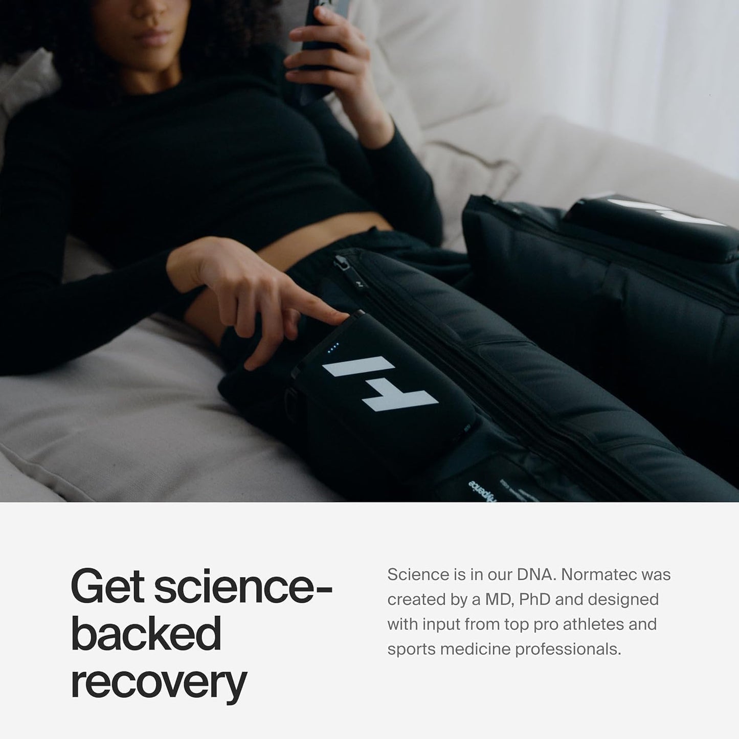Hyperice Normatec Elite Wireless Compression Boots Recovery Size Standard | Increase Circulation | Symmetrical Massage | Bluetooth | Reduce Aches Pains | Pressure Sensor Feedback | 7 levels | Portable