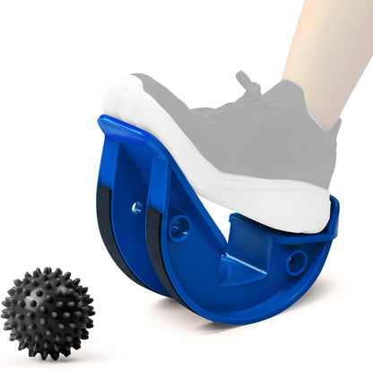 Foot Rocker with Spiky Ball, Calf Stretcher for Plantar Fasciitis Relief, Achilles Tendonitis Relief, Shin Splint Relief, Ankle Stretcher, Achilles Stretcher Improving Flexibility - Black