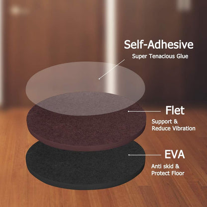 Non Slip Furniture Pads -56 pcs（1+2）” Furniture Grippers, Non Skid Furniture Legs,Self Adhesive Rubber Furniture Feet, Anti Slide Furniture Hardwood Floor Protector for Keep Couch Stoppers